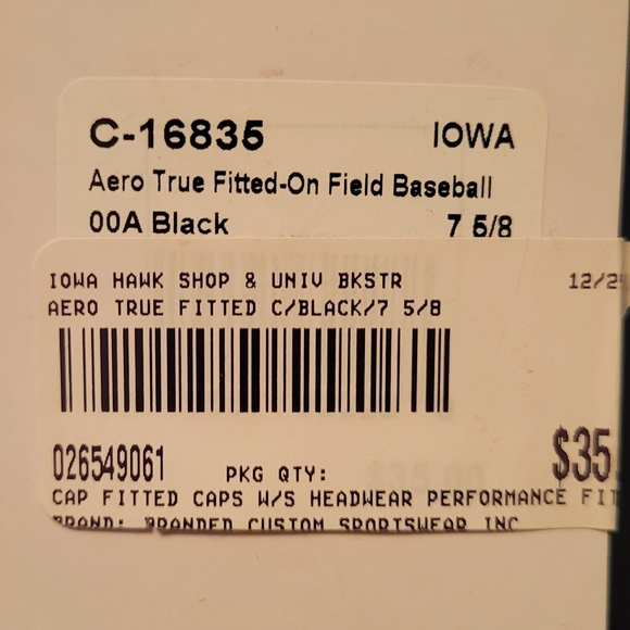 NWT Nike Black & Gold Iowa Hawkeyes Hat Classic Design - Picture 7 of 8